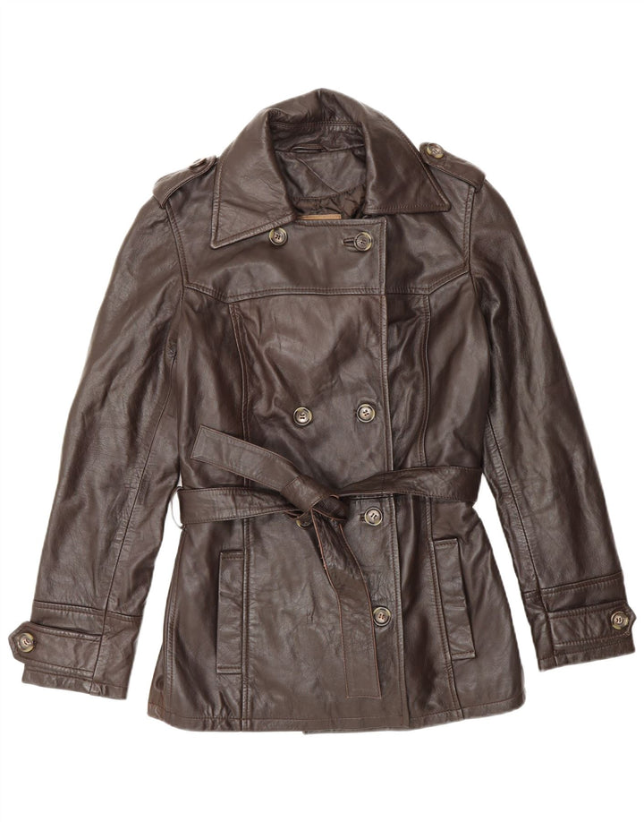 Conbipel Dame Militær Dobbeltradet Jakke IT 42 Medium Brun