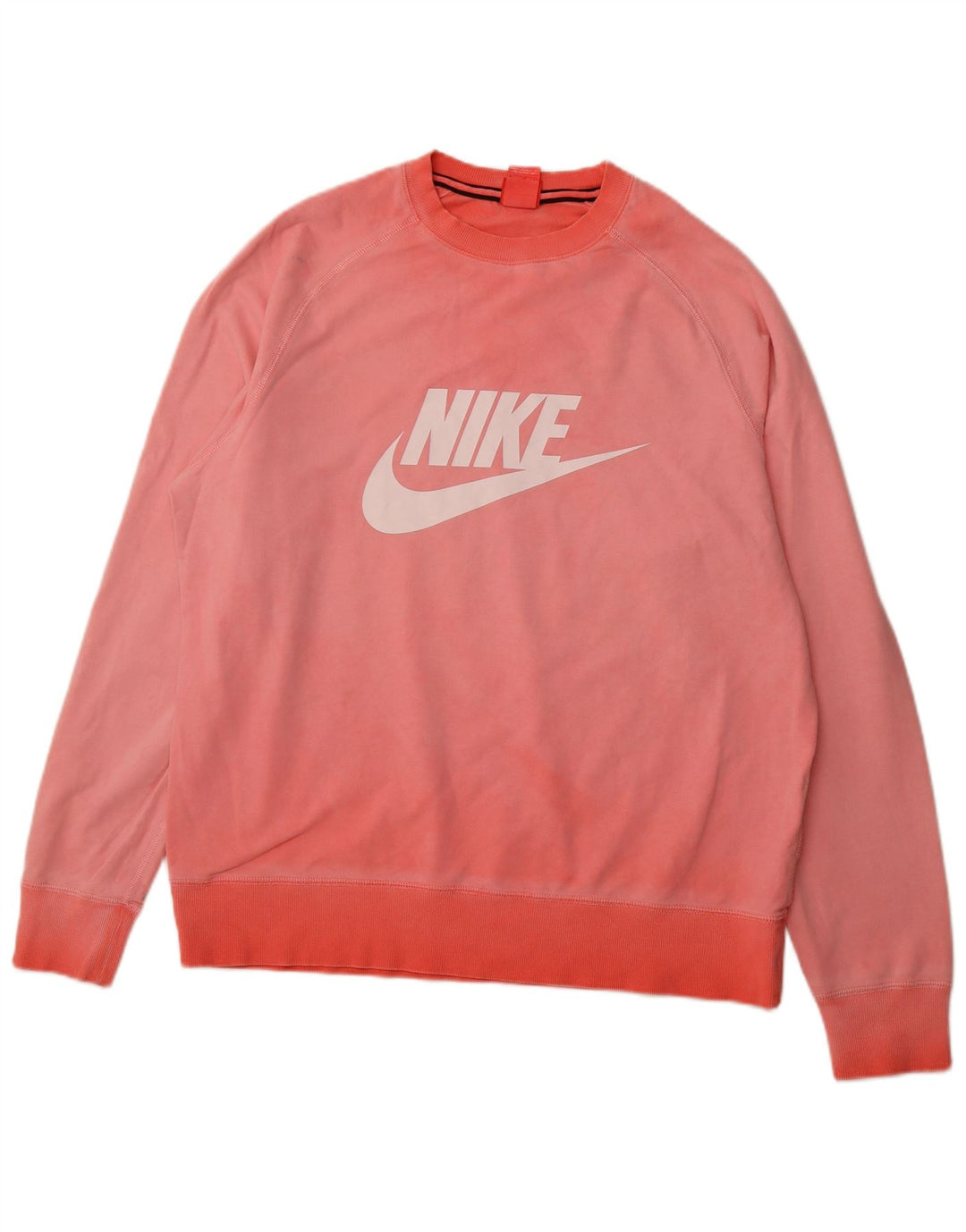 NIKE grafisk sweatshirt til mænd XL Pink bomuld