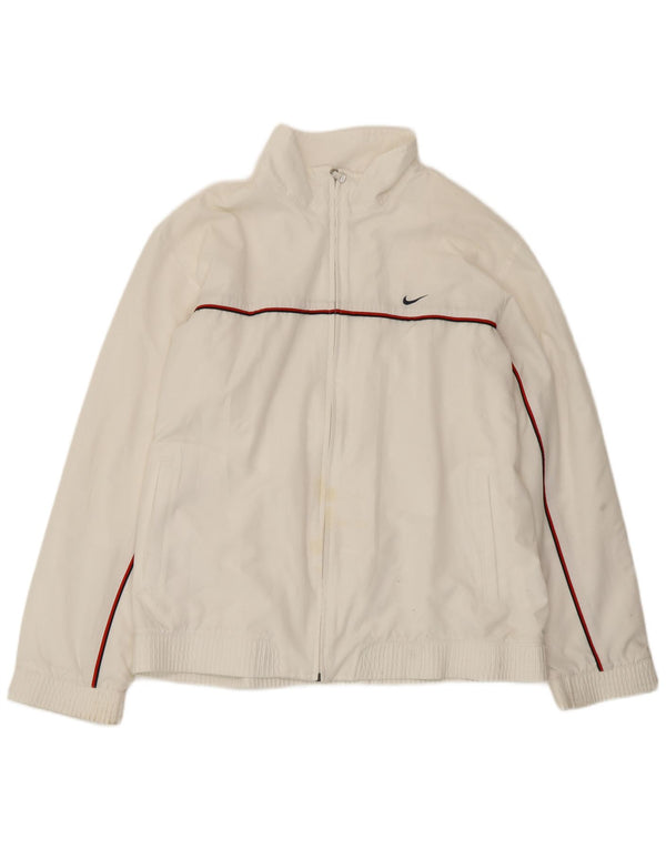 Nike Træningsdragt til mænd Topjakke UK 41/43 Stor hvid polyester