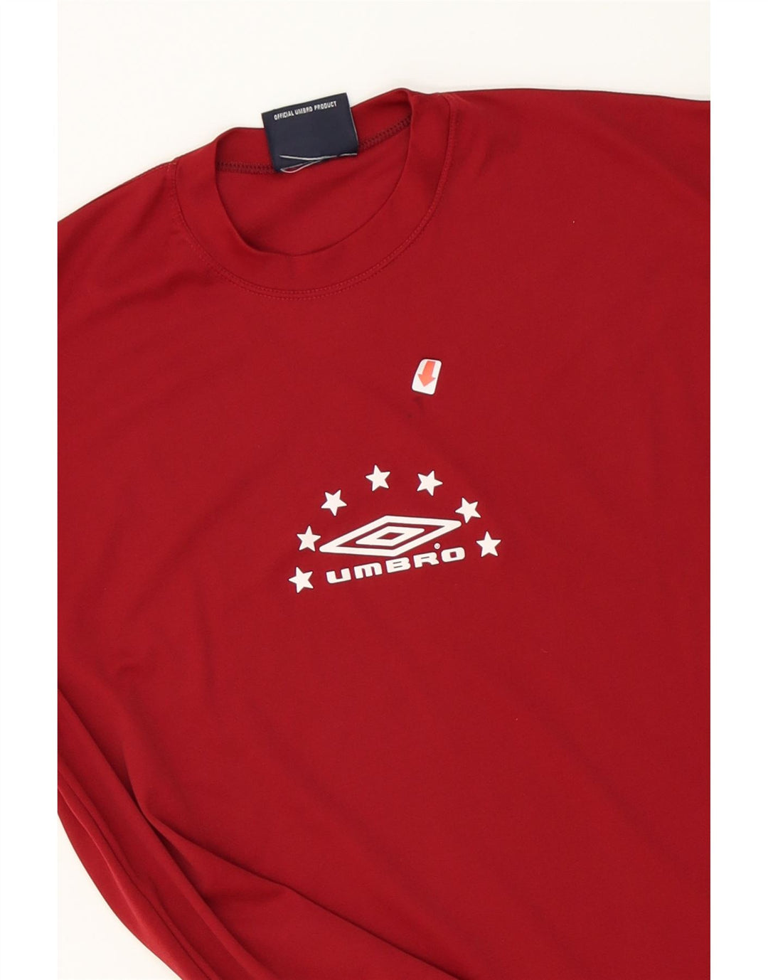 UMBRO Boys Graphic T-Shirt Top 14-15 Years Large Red Polyester Vintage Umbro and Second-Hand Umbro from Messina Hembry 