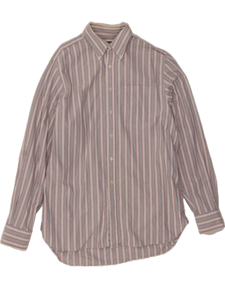 CHARLES TYRWHITT Mens Shirt Large Multicoloured Striped Vintage Charles Tyrwhitt and Second-Hand Charles Tyrwhitt from Messina Hembry 