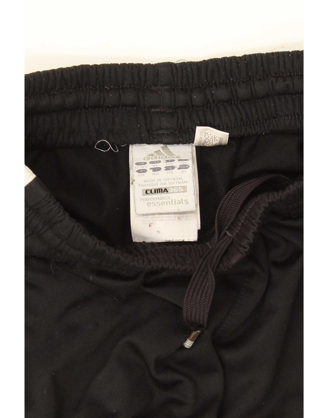 Adidas drenge Clima 365 træningsdragt bukser 15-16 år sort polyester