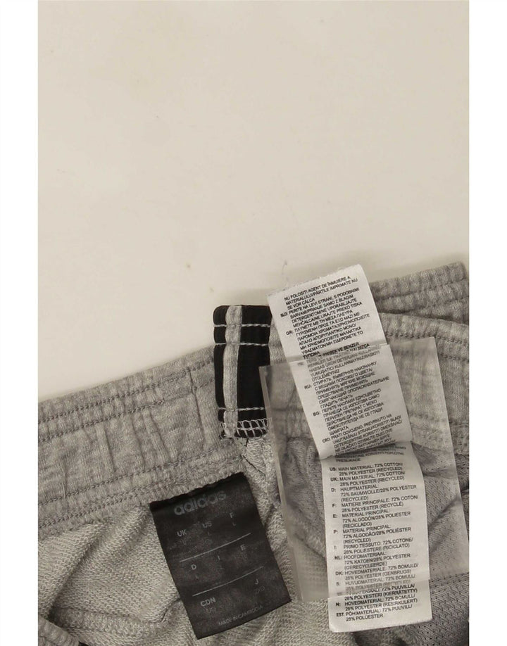 Adidas Sportshorts til mænd, store grå flækkede bomuld