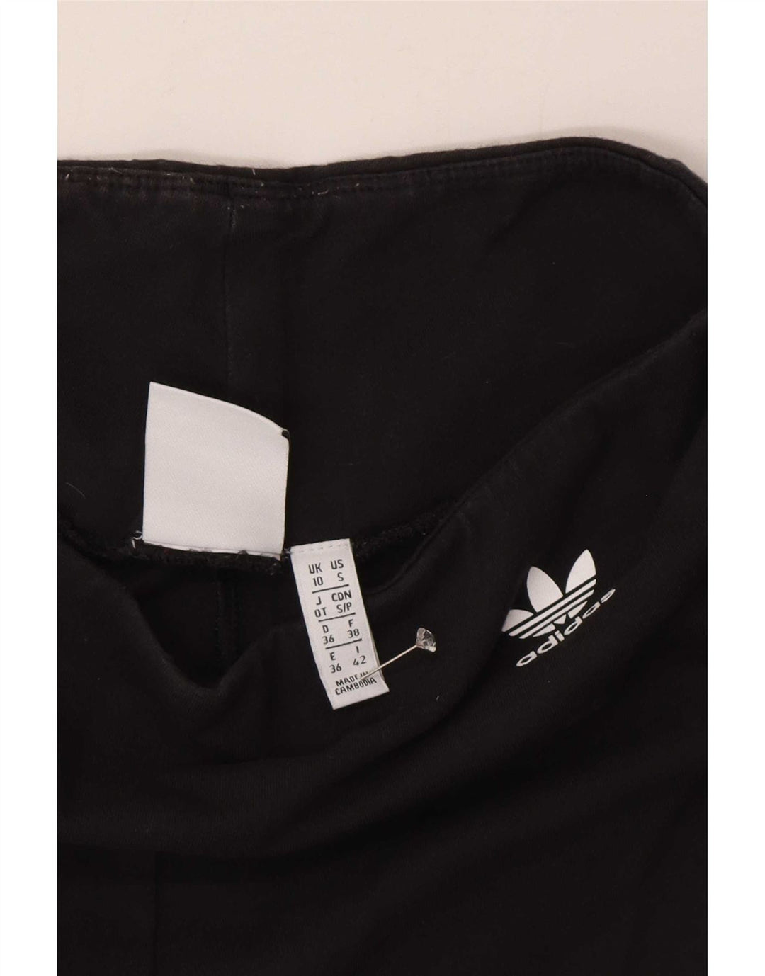 Adidas Graphic Leggings til kvinder UK 10 Small Black Colourblock