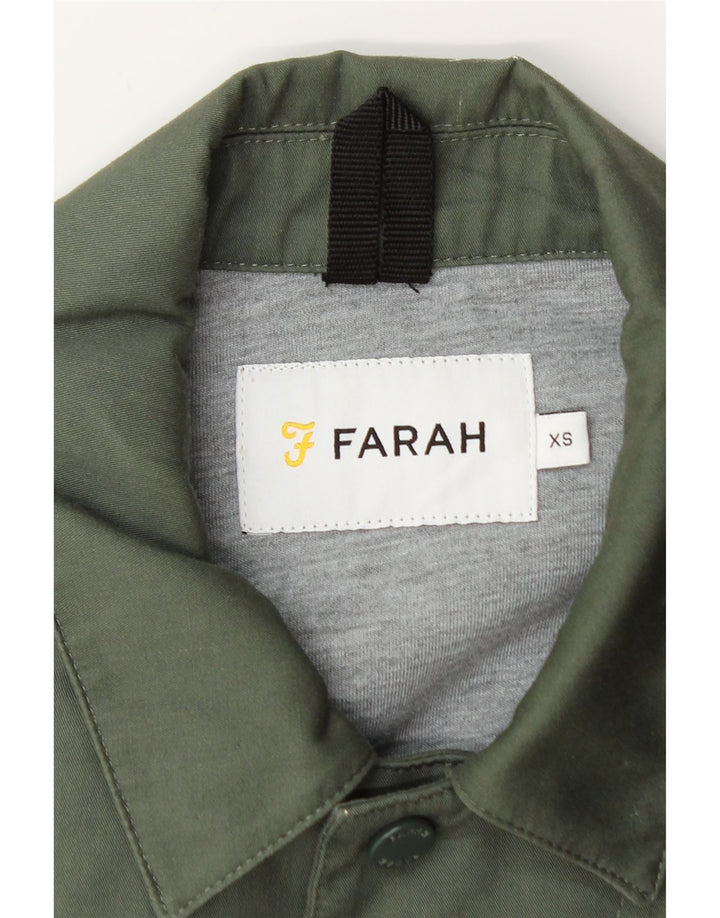 FARAH Bomberjakke til mænd UK 34 XS Grøn polyester