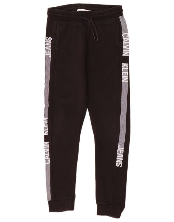 Calvin Klein Boys Grafisk træningsdragt Bukser Joggers 9-10 år Sort