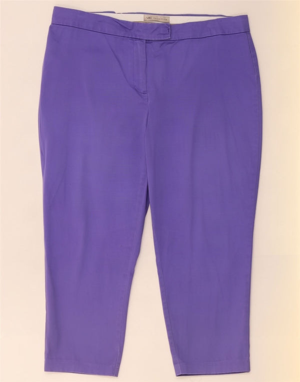 Marks & Spencer Lige Capri-bukser til kvinder UK 16 Large W36 L22 Lilla