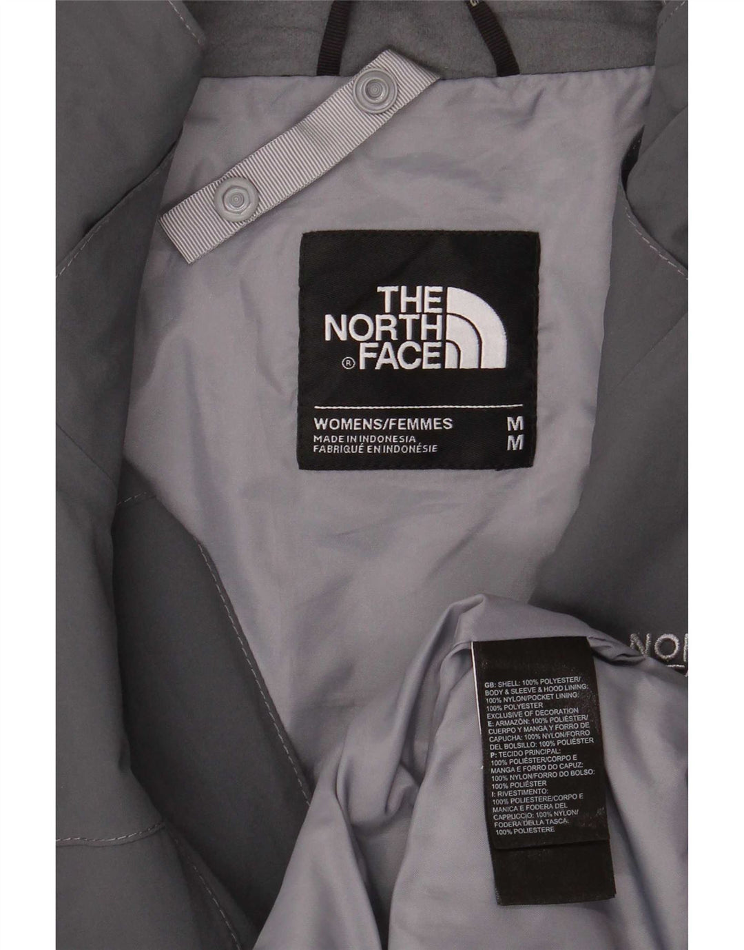 The North Face Dame Dryvent Windbreaker Jacket UK 14 Medium Grey