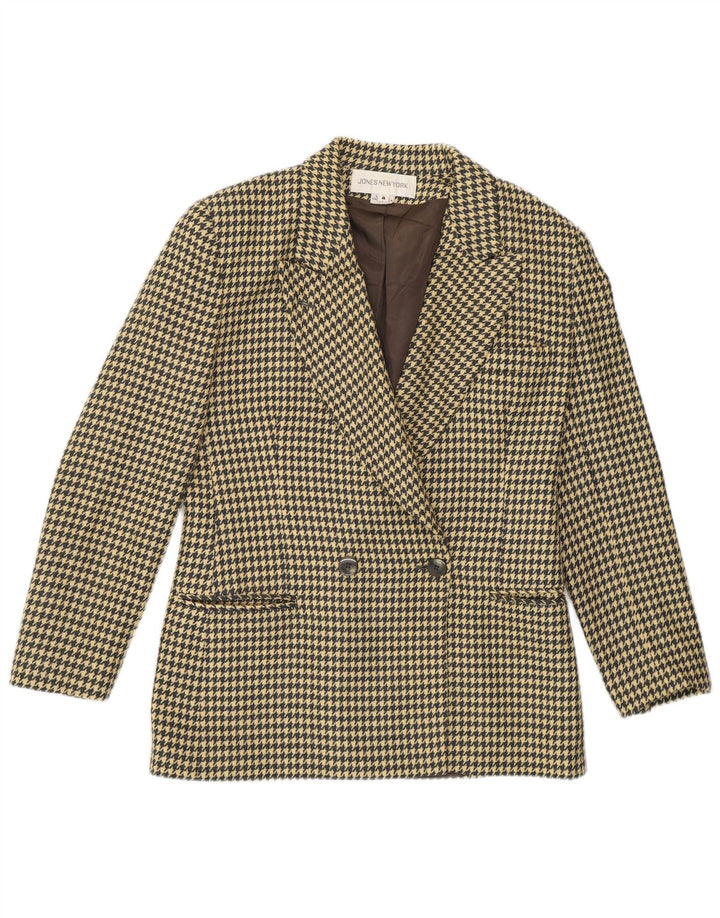 Jones New York Dame Blazer Jacket US 4 Small Beige Houndstooth