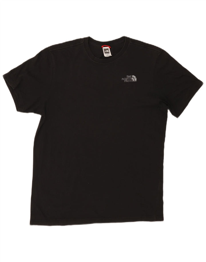 The North Face Herre grafisk T-shirt Top Medium Sort Bomuld