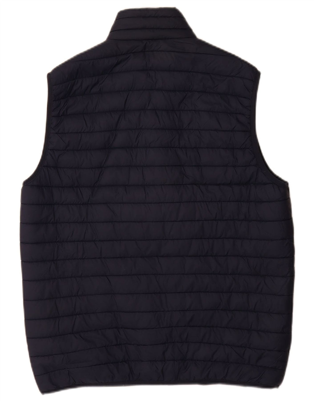 Zara Herre Polstret Gilet UK 38 Medium Navy Blue Nylon