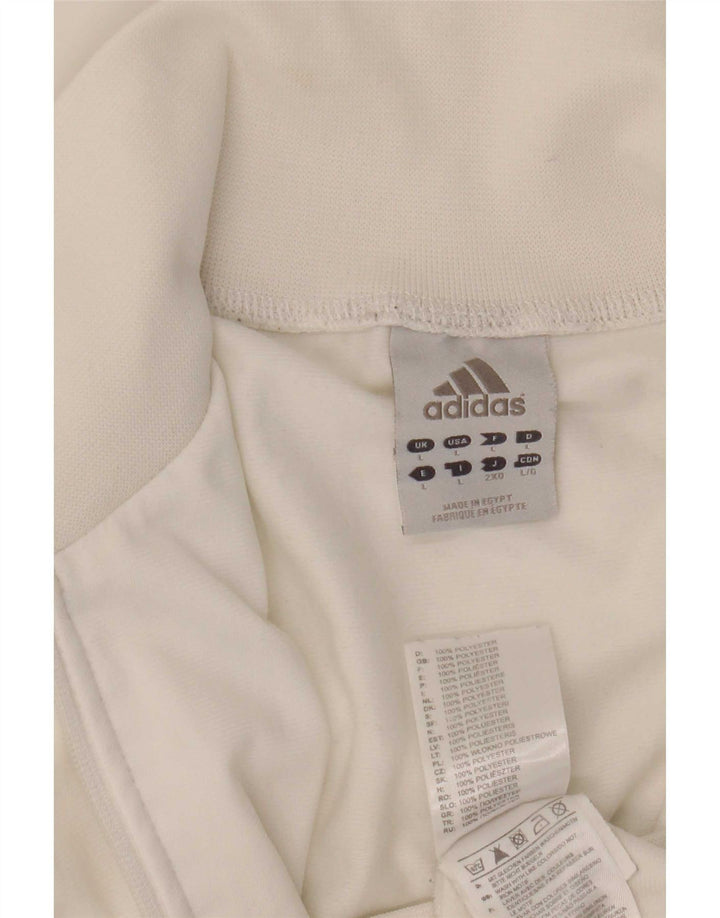 Adidas Træningsdragt til mænd Topjakke Stor Hvid Polyester