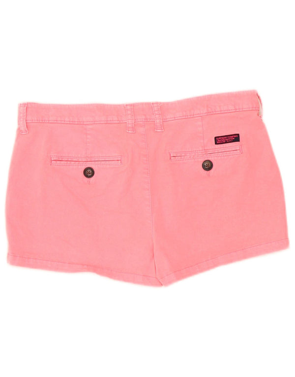 Superdry Hot Pants til kvinder W34 Large Pink Bomuld