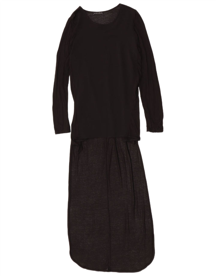 Zara Dame Jumper Dress UK 8 Small Black