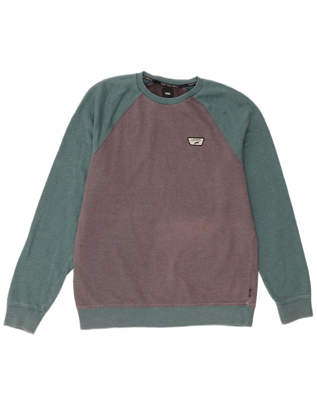 Vans Herre Sweatshirt Jumper Large Blue Colourblock Bomuld