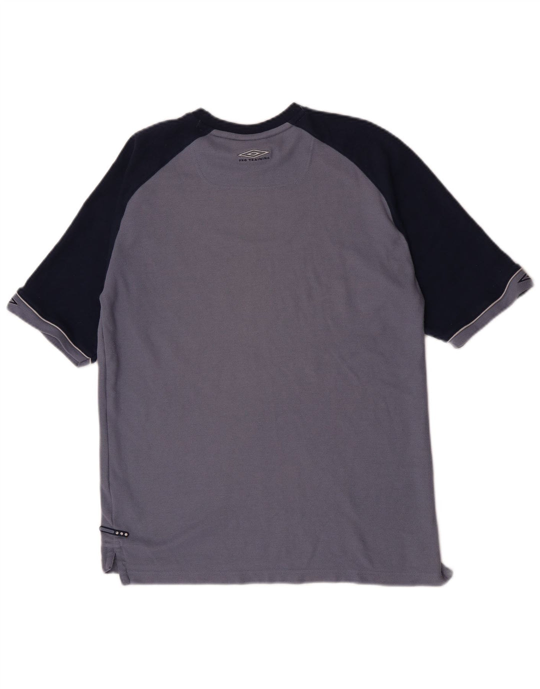Umbro Herre T-Shirt Top Stor Blå Colourblock Polyester