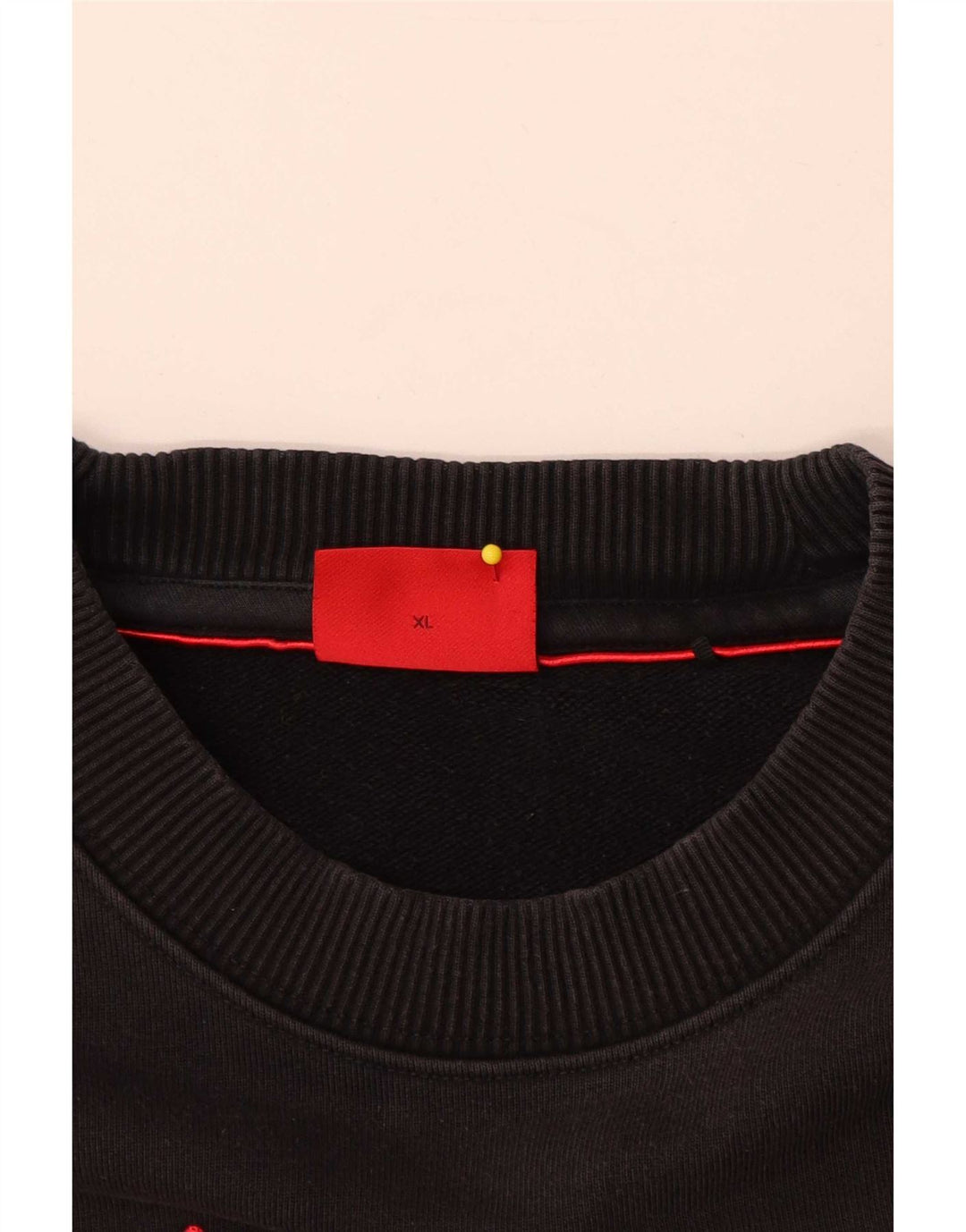 Hugo Boss Herre Grafisk Sweatshirt Jumper XL Sort Bomuld