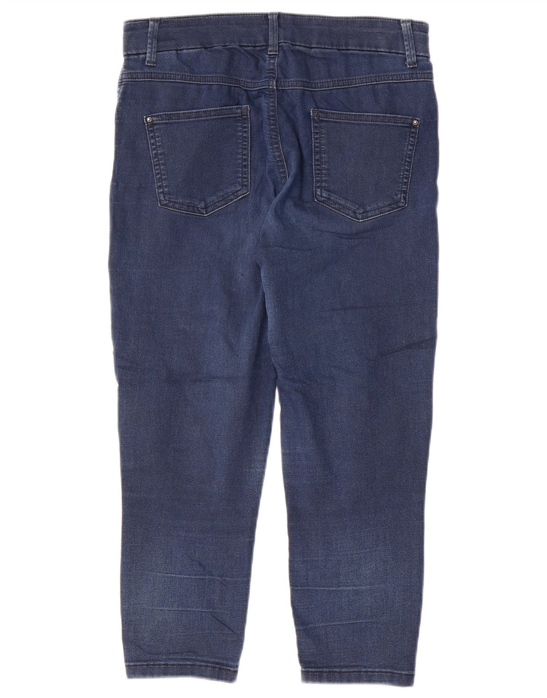 Marks & Spencer Womens Cropped Jeans UK 12 Medium W30 L21 Blue Bomuld