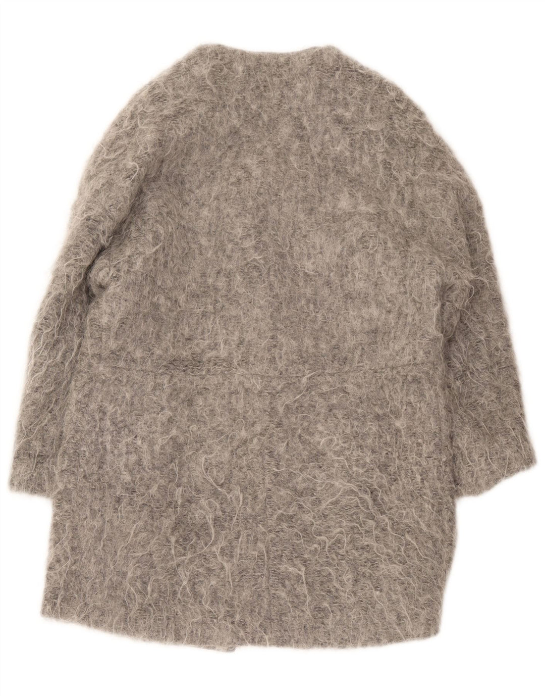 Zara Dame Overfrakke UK 14 Medium Grå