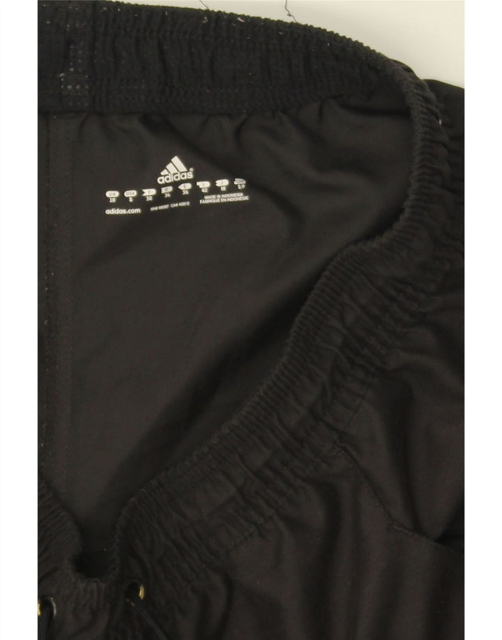 ADIDAS Womens Tracksuit Trousers UK 10 Small Black Polyester Vintage Adidas and Second-Hand Adidas from Messina Hembry 