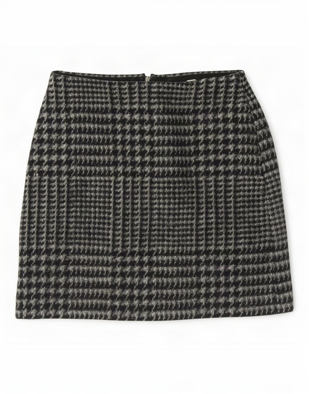 Jack Wills Dame Mini Nederdel UK 8 Small W28 Grå Houndstooth Polyester