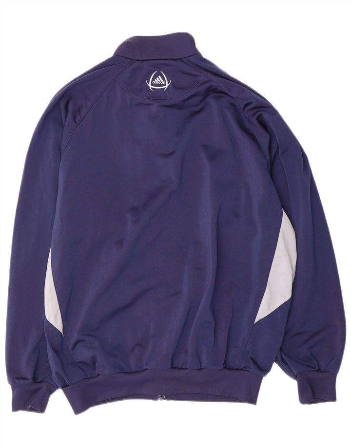 Adidas Træningsdragt til mænd Topjakke UK 40/42 Medium Navy Blue Colourblock