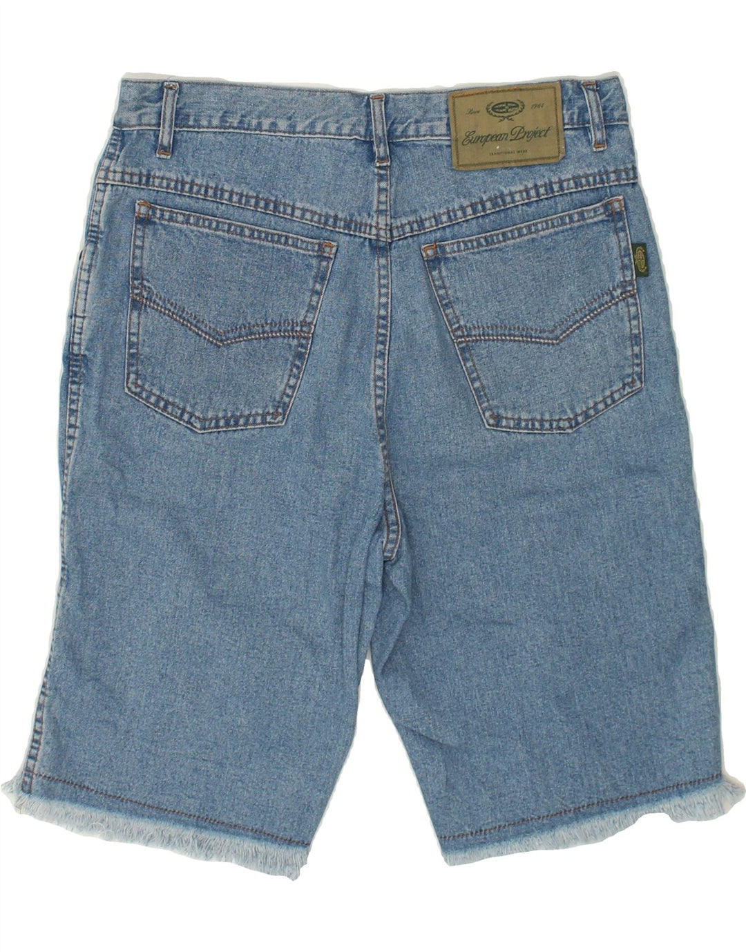 EUROPEAN PROJECT Mens Denim Shorts IT 48 Medium W32  Blue Cotton | Vintage European Project | Thrift | Second-Hand European Project | Used Clothing | Messina Hembry 