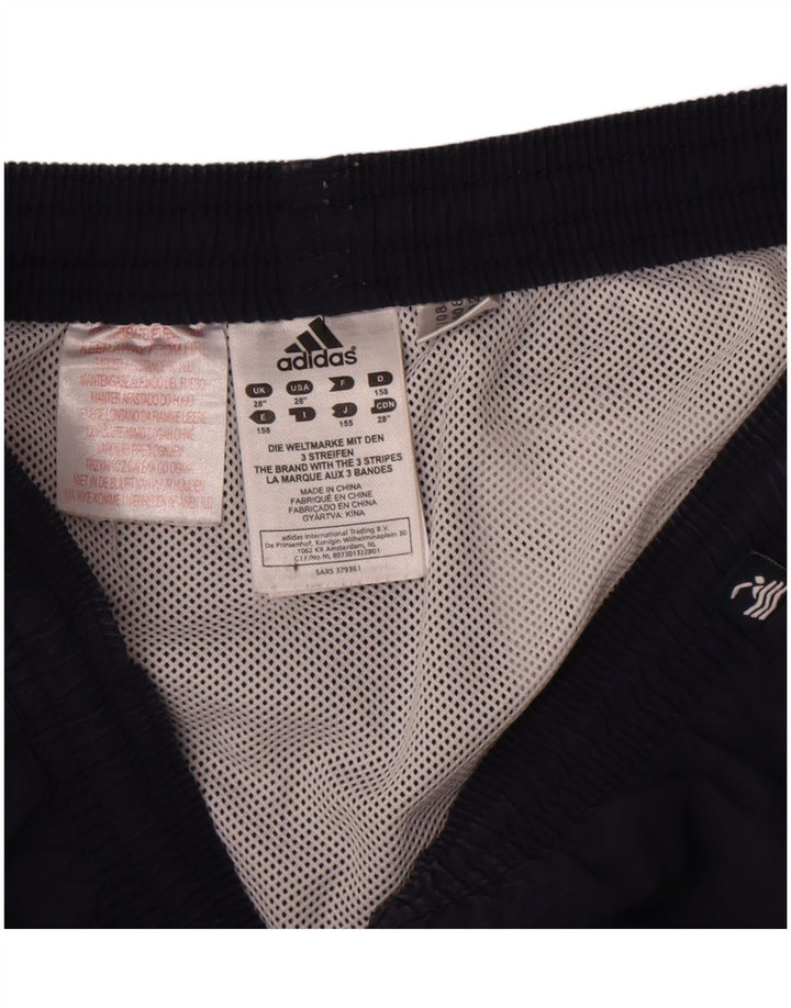 Adidas Herre Graphic Regular Sports Shorts Small Navy Blue Polyester Sports