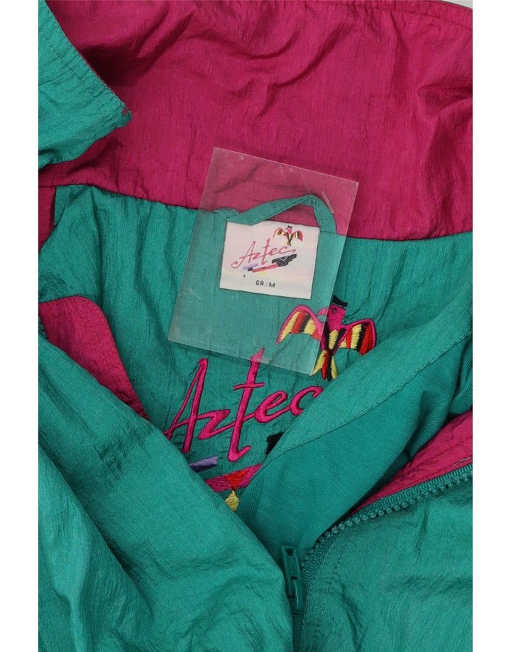 AZTEC Mens Loose Fit Tracksuit Top Jacket Medium Green Polyamide Vintage Aztec and Second-Hand Aztec from Messina Hembry 