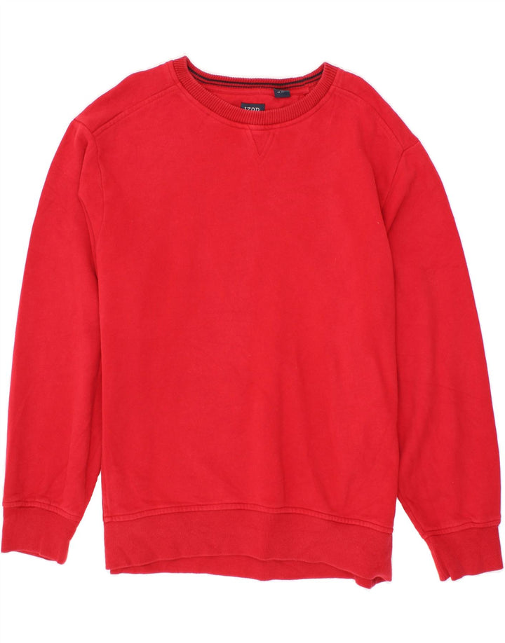 IZOD Mens Sweatshirt Jumper XL Red Cotton Vintage Izod and Second-Hand Izod from Messina Hembry 
