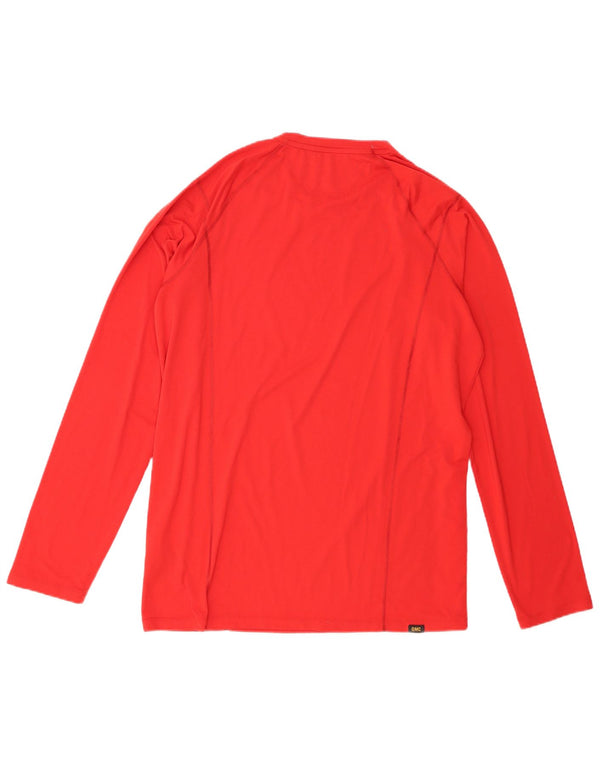 Jack Wolfskin Herre Top Langærmet UK 44/46 XL Rød Polyester