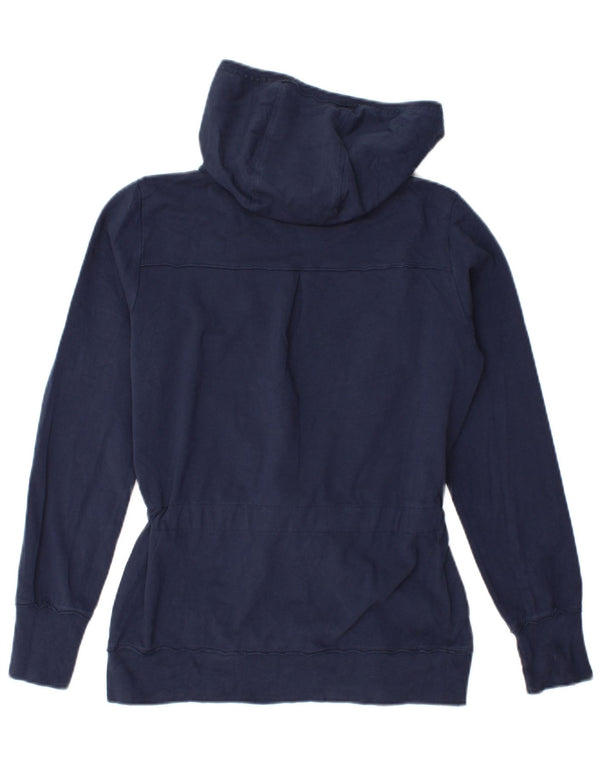 Champion Womens Heritage Fit Hoodie Jumper UK 14 Medium Navy Blue Cotton