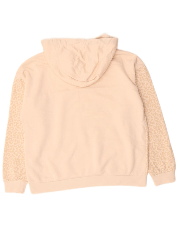 Fila Dame Hættetrøje Jumper UK 18 XL Beige Animal Print Bomuld