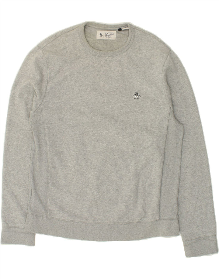 PENGUIN Herre Sweatshirt Jumper Stor Grå Bomuld