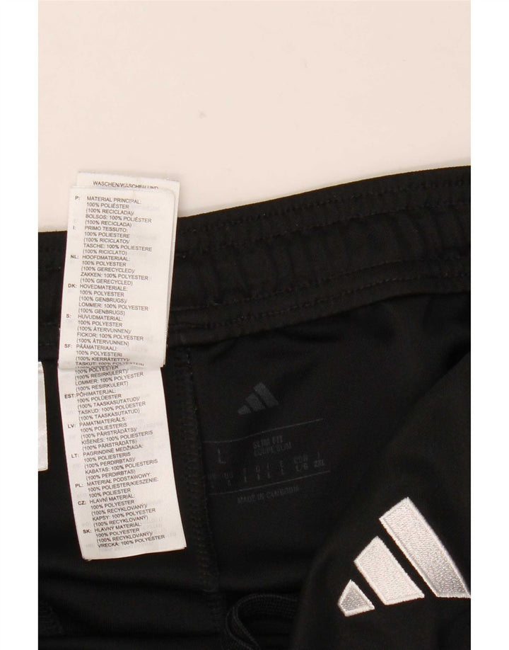 Adidas Herre Slim Fit Træningsdragt Bukser Large Sort Polyester