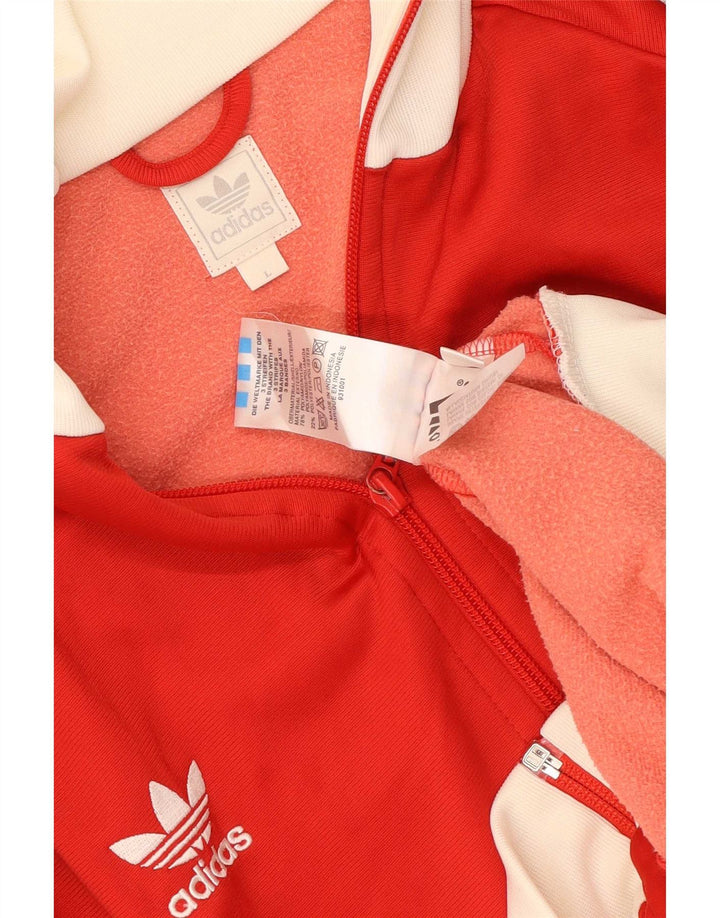 Adidas Herre Great Britain Træningsdragt Topjakke Stor Rød Colourblock