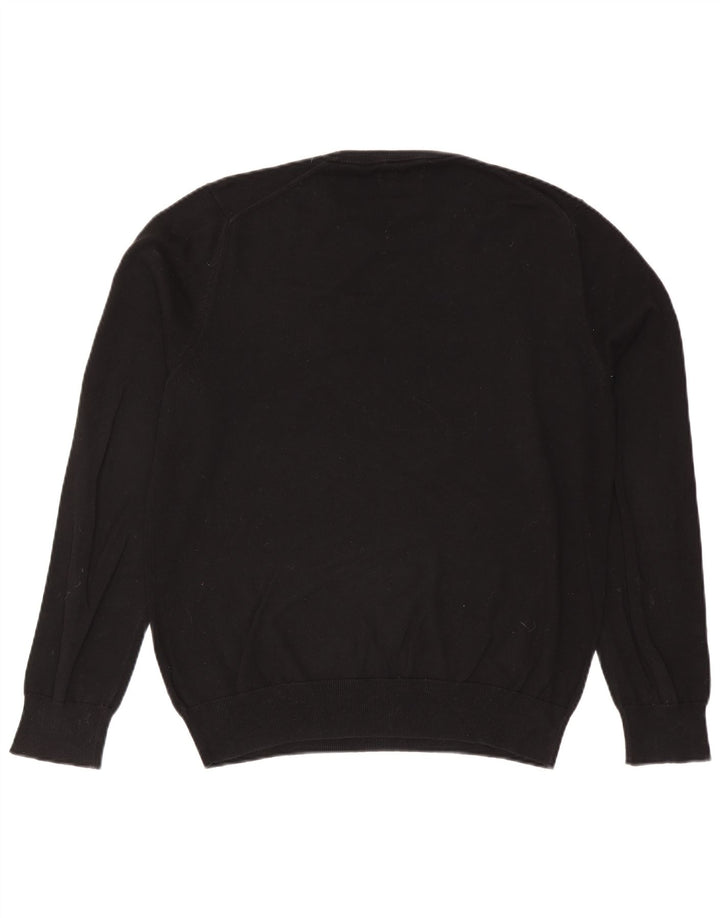 Marks & Spencer Herre sweater med rund hals, stor sort bomuld
