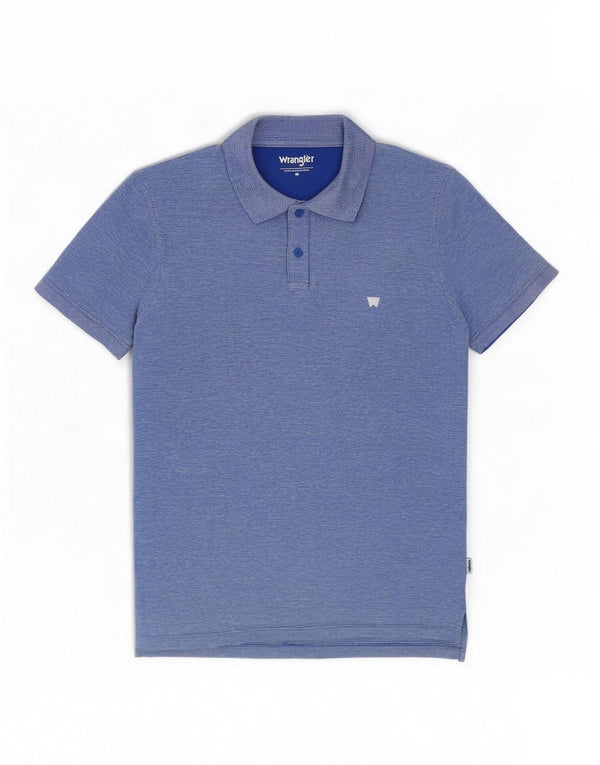 Wrangler herre poloshirt Medium blå bomuld