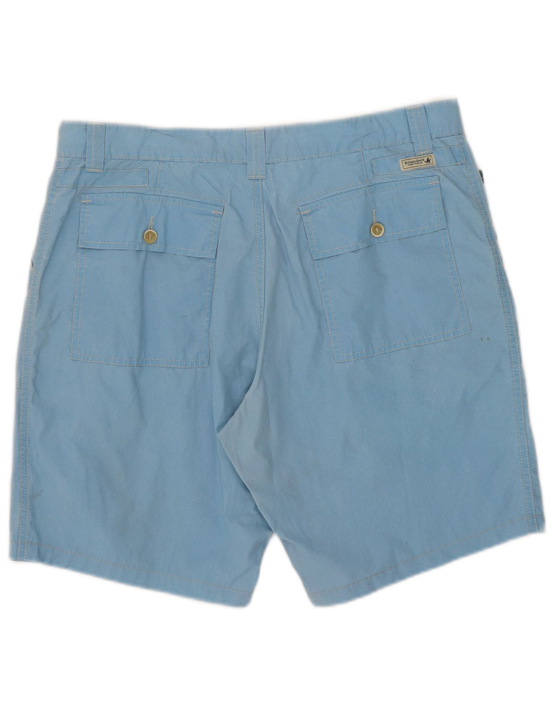 Brooksfield Herre Chino Shorts W36 Large Blue Bomuld