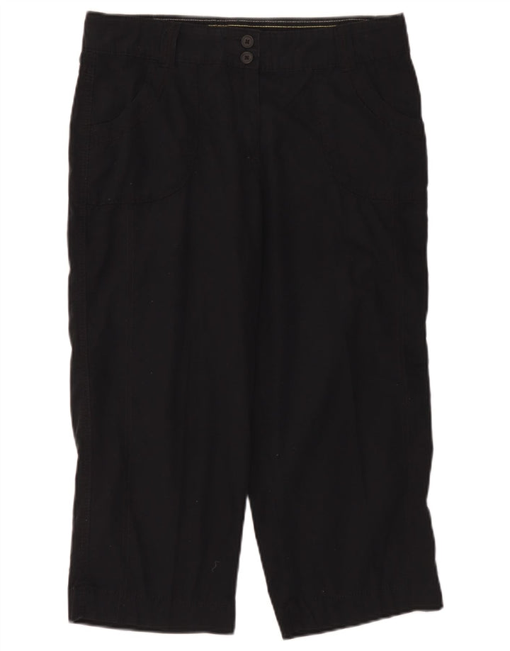 Marks & Spencer Lige Capri-bukser til kvinder UK 12 Medium W32 L20 Sort