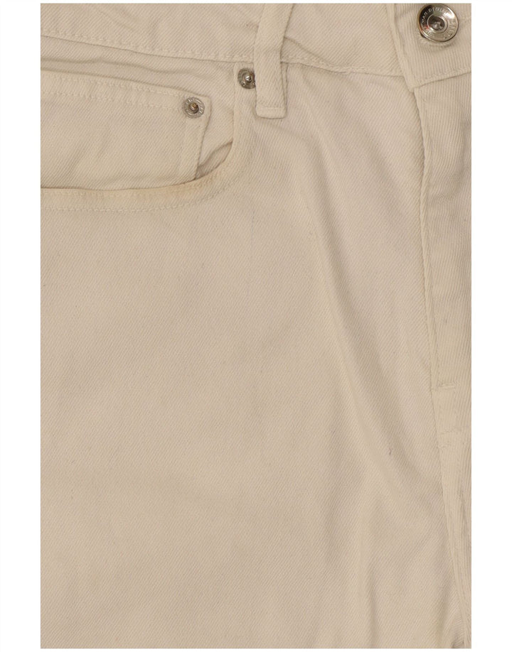 Zara Herre Denim Shorts EU 38 Small W30 White Bomuld