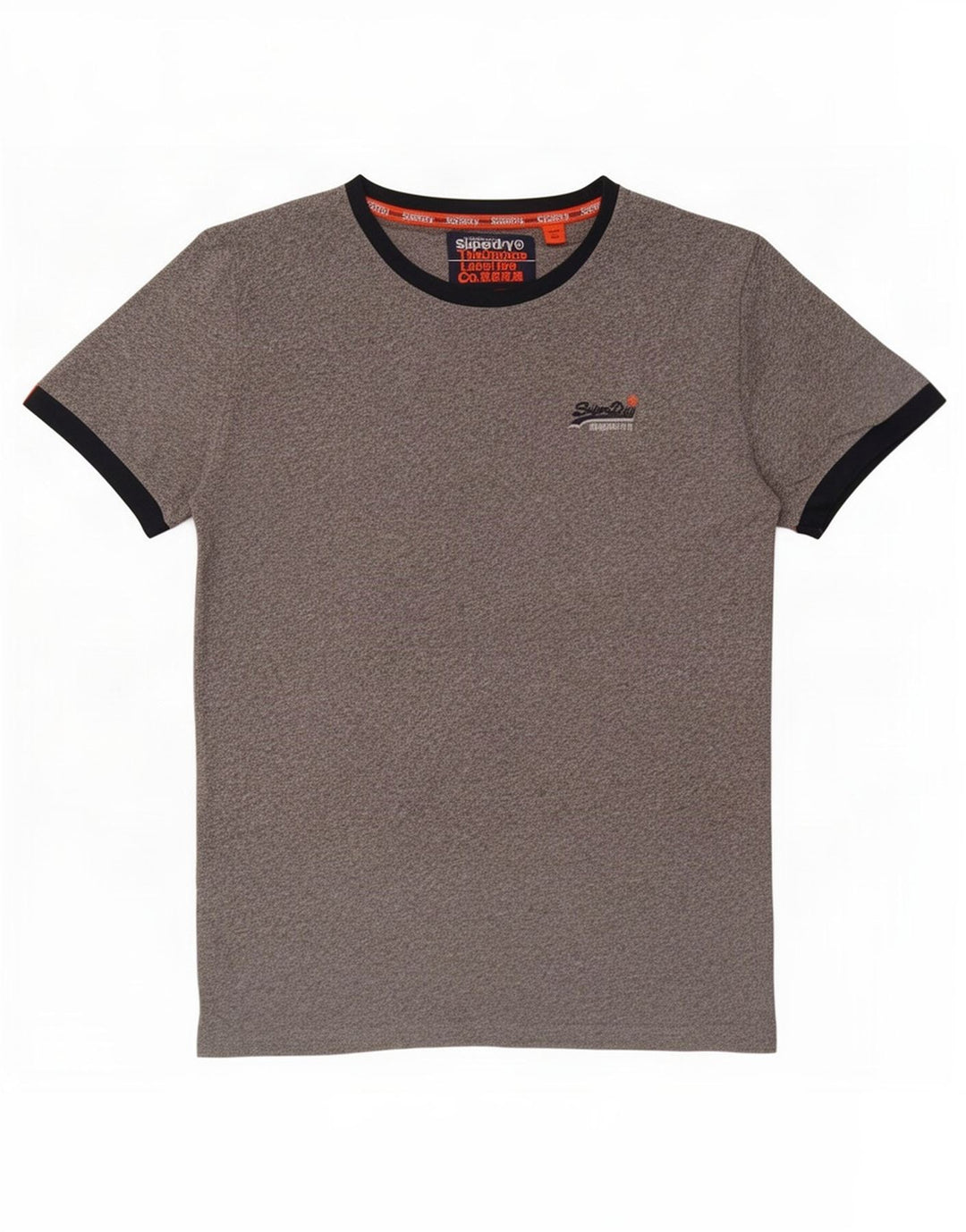Superdry T-shirt top til mænd, stor grå bomuld