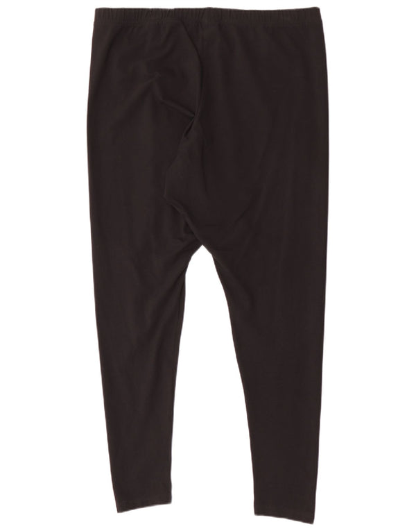 Adidas Dame Leggings UK 28/30 3XL Sort Bomuld