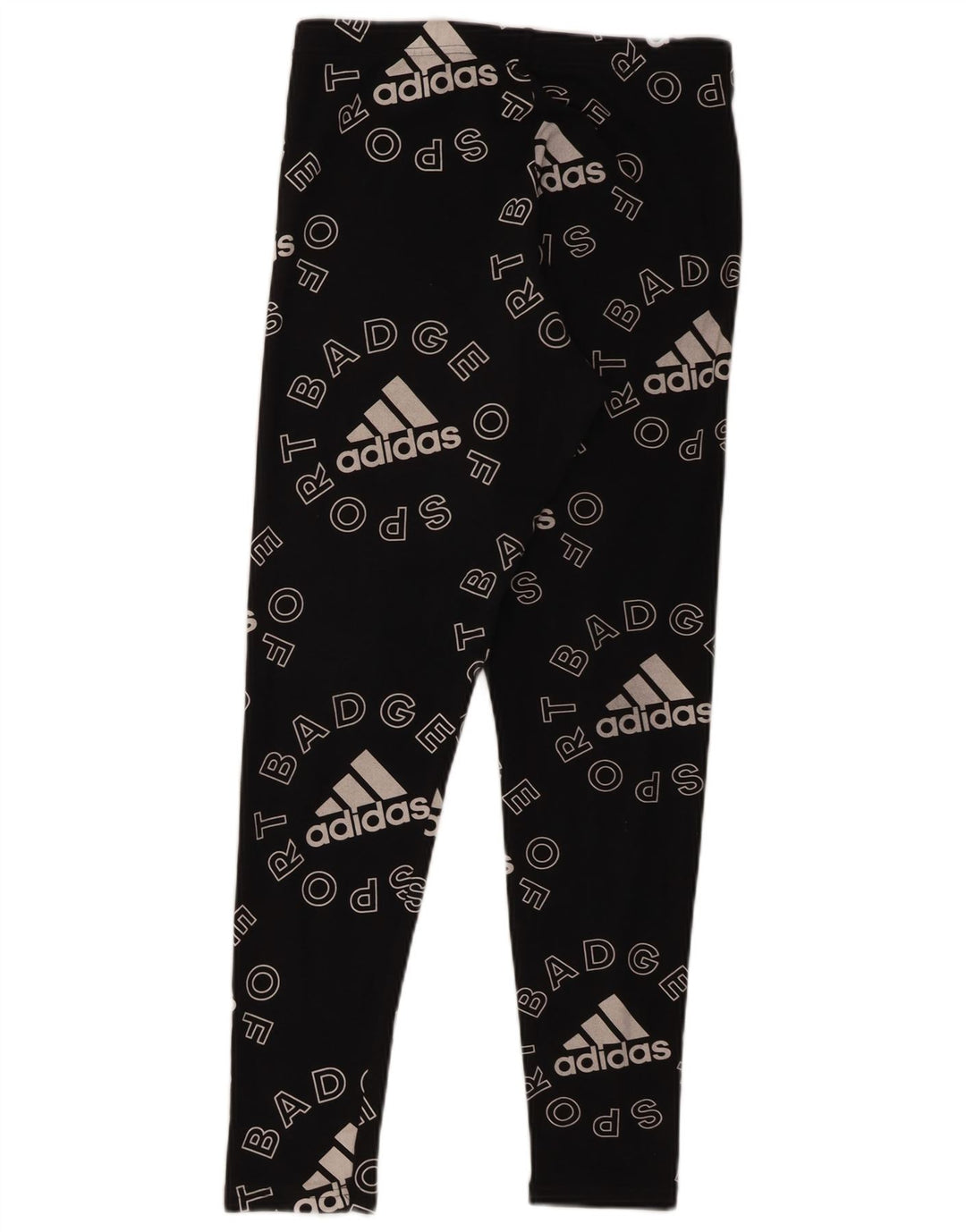 Adidas Graphic Leggings til kvinder UK 12/14 Medium Black