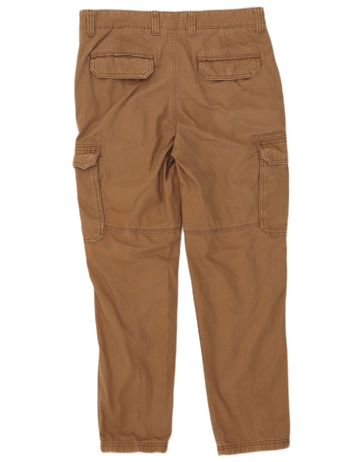 Marks & Spencer Herre Slim Cargo Bukser W32 L27 Beige Bomuld