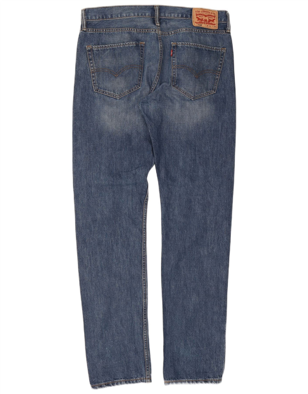 Levi's Herre 508 Regular Tapered Jeans W33 L34 Blå Bomuld