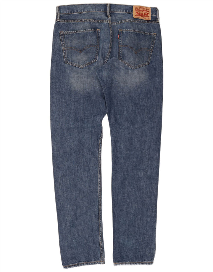 Levi's Herre 508 Regular Tapered Jeans W33 L34 Blå Bomuld