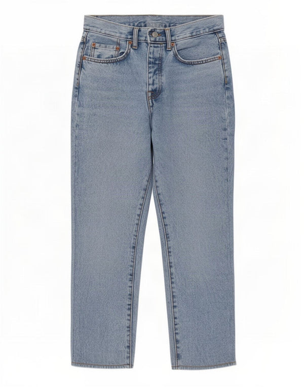 Zara Dame Straight Jeans EU 36 XS W29 L25 Blå