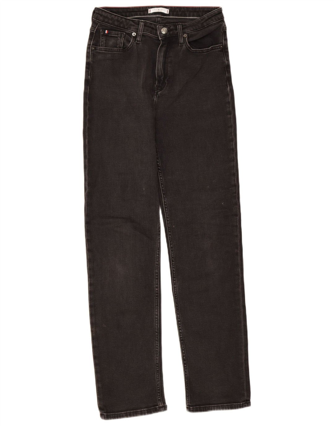 Tommy Hilfiger Dame Straight Jeans W28 L32 Sort Bomuld