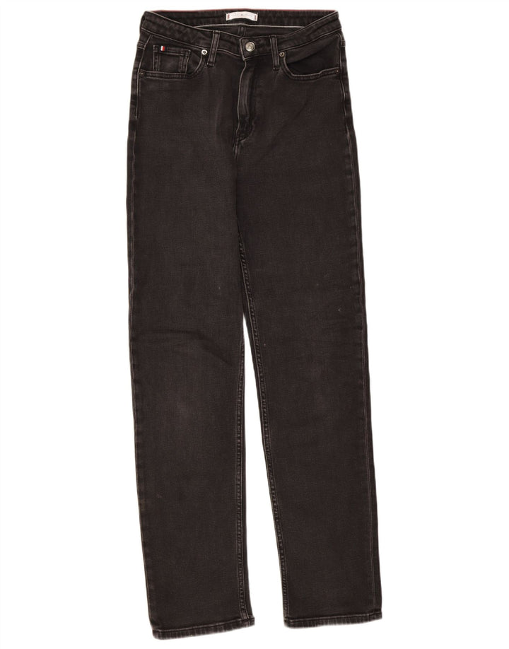 Tommy Hilfiger Dame Straight Jeans W28 L32 Sort Bomuld